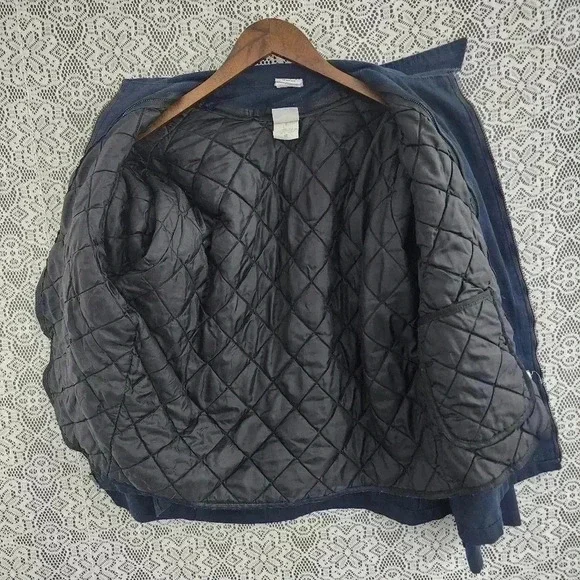 Vintage Postal Approved *USA *Full Zip Quilted Lined Work Jacket Women's XL - Picture 4 of 14
